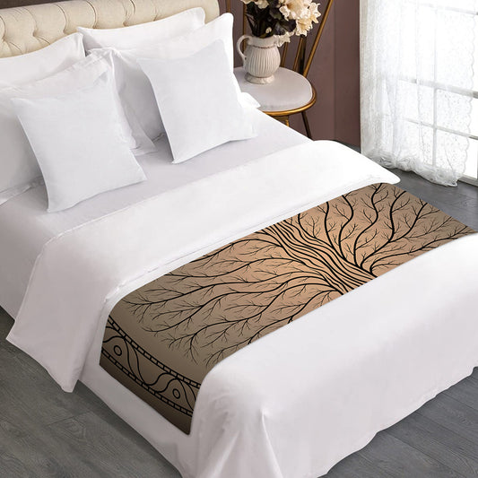 Ancient Yggdrasil Tree Print Bed Runner