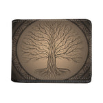 Ancient Yggdrasil Tree Print Bifold Wallet