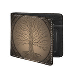 Ancient Yggdrasil Tree Print Bifold Wallet