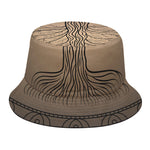 Ancient Yggdrasil Tree Print Bucket Hat