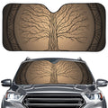 Ancient Yggdrasil Tree Print Car Windshield Sun Shade