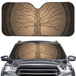 Ancient Yggdrasil Tree Print Car Windshield Sun Shade