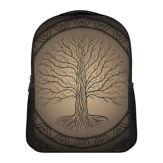 Ancient Yggdrasil Tree Print Casual Backpack