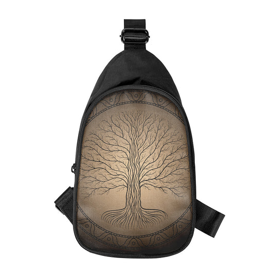 Ancient Yggdrasil Tree Print Chest Bag