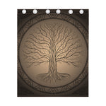 Ancient Yggdrasil Tree Print Curtain