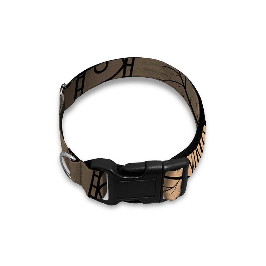 Ancient Yggdrasil Tree Print Dog Collar