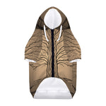 Ancient Yggdrasil Tree Print Dog Zip Up Hoodie