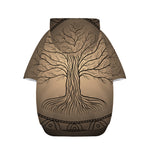 Ancient Yggdrasil Tree Print Dog Zip Up Hoodie