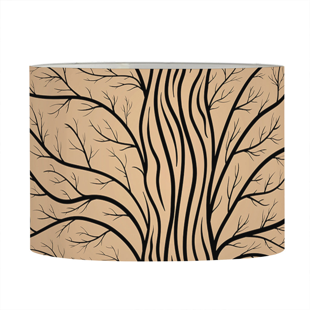 Ancient Yggdrasil Tree Print Drum Lamp Shade