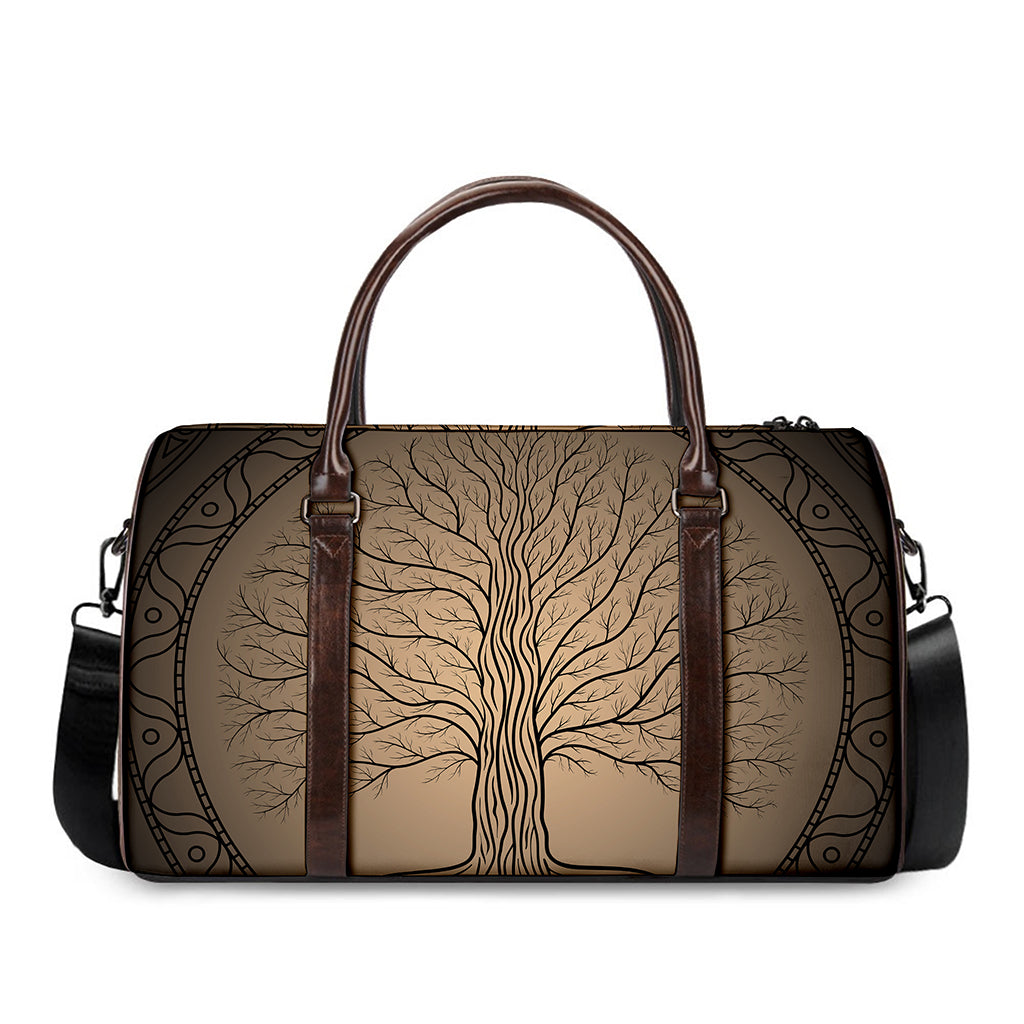 Ancient Yggdrasil Tree Print Duffle Bag