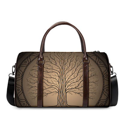 Ancient Yggdrasil Tree Print Duffle Bag