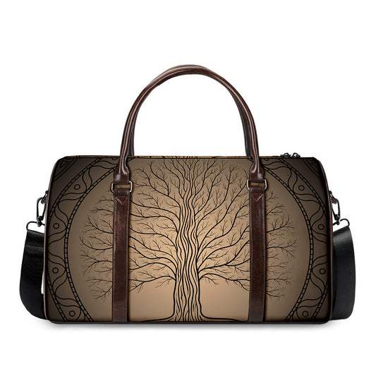 Ancient Yggdrasil Tree Print Duffle Bag