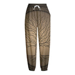 Ancient Yggdrasil Tree Print Fleece Lined Knit Pants