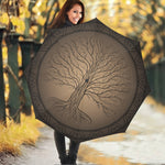 Ancient Yggdrasil Tree Print Foldable Umbrella