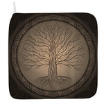 Ancient Yggdrasil Tree Print Hand Towel