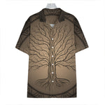 Ancient Yggdrasil Tree Print Hawaiian Shirt