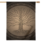 Ancient Yggdrasil Tree Print House Flag