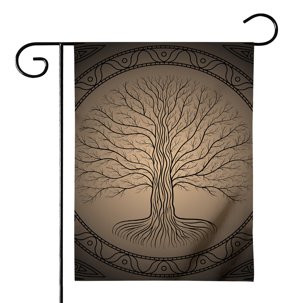Ancient Yggdrasil Tree Print House Flag