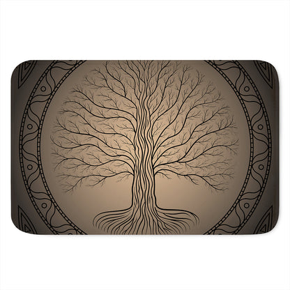 Ancient Yggdrasil Tree Print Indoor Door Mat