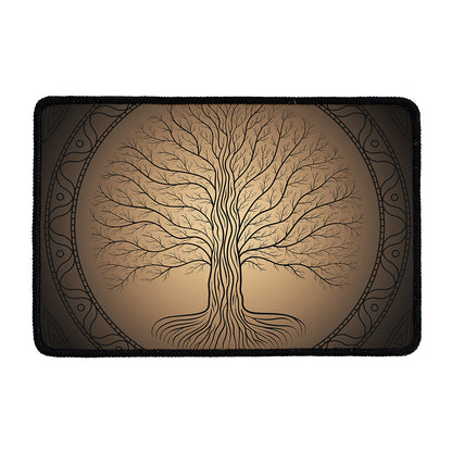 Ancient Yggdrasil Tree Print Kitchen Mat
