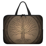 Ancient Yggdrasil Tree Print Laptop Sleeve With Handle