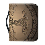 Ancient Yggdrasil Tree Print Leather Bible Cover