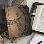 Ancient Yggdrasil Tree Print Leather Bible Cover
