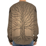 Ancient Yggdrasil Tree Print Long Sleeve Baseball Jersey