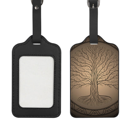 Ancient Yggdrasil Tree Print Luggage Tag