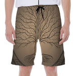 Ancient Yggdrasil Tree Print Men's Beach Shorts