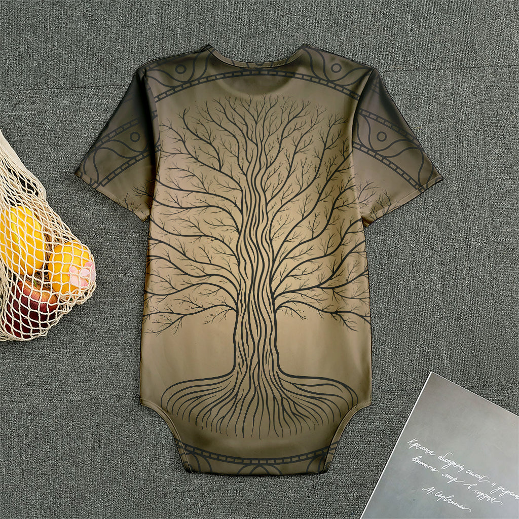 Ancient Yggdrasil Tree Print Men's Bodysuit
