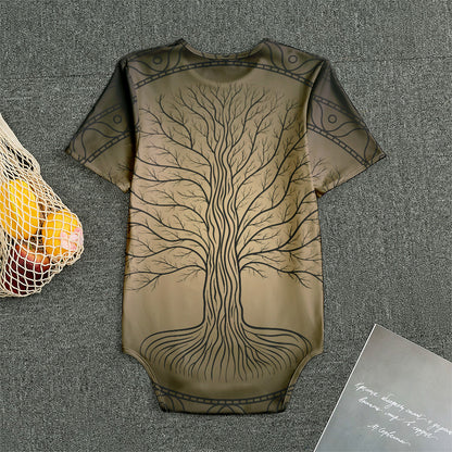 Ancient Yggdrasil Tree Print Men's Bodysuit