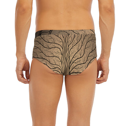 Ancient Yggdrasil Tree Print Men's Briefs
