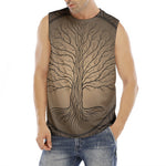 Ancient Yggdrasil Tree Print Men's Fitness Tank Top