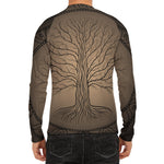 Ancient Yggdrasil Tree Print Men's Long Sleeve Rash Guard