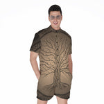 Ancient Yggdrasil Tree Print Men's Rompers
