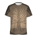 Ancient Yggdrasil Tree Print Men's Athletic T-Shirt