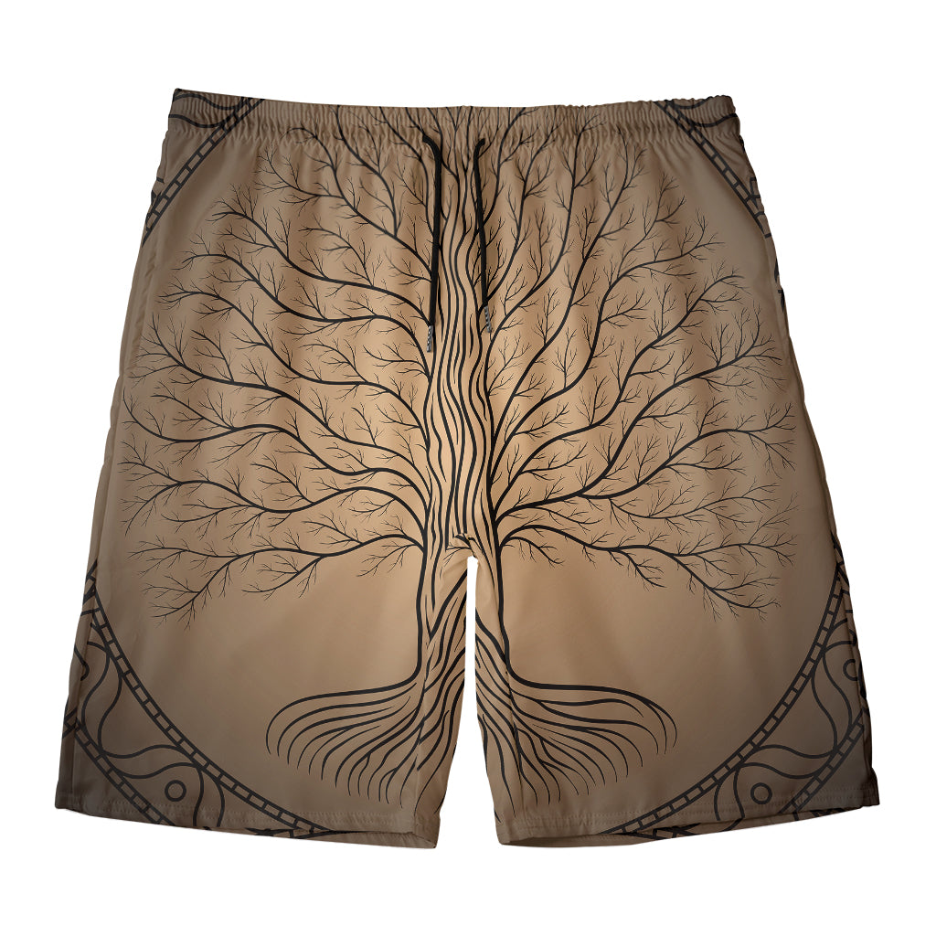 Ancient Yggdrasil Tree Print Men's Swim Trunks