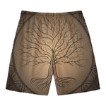 Ancient Yggdrasil Tree Print Men's Swim Trunks