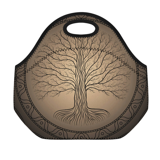 Ancient Yggdrasil Tree Print Neoprene Lunch Bag