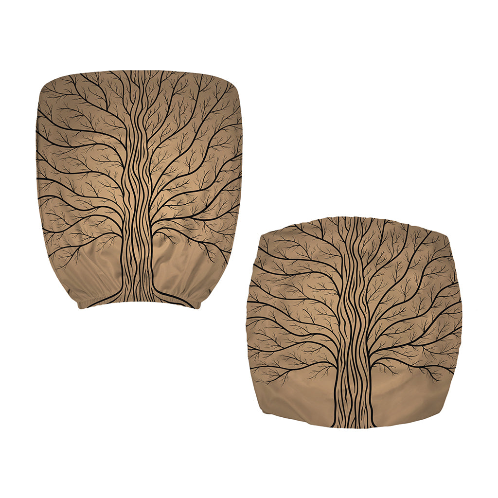 Ancient Yggdrasil Tree Print Office Chair Cover