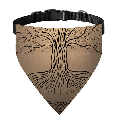 Ancient Yggdrasil Tree Print Over The Collar Dog Bandana