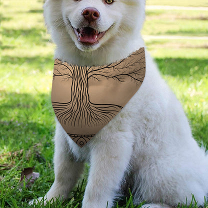 Ancient Yggdrasil Tree Print Over The Collar Dog Bandana