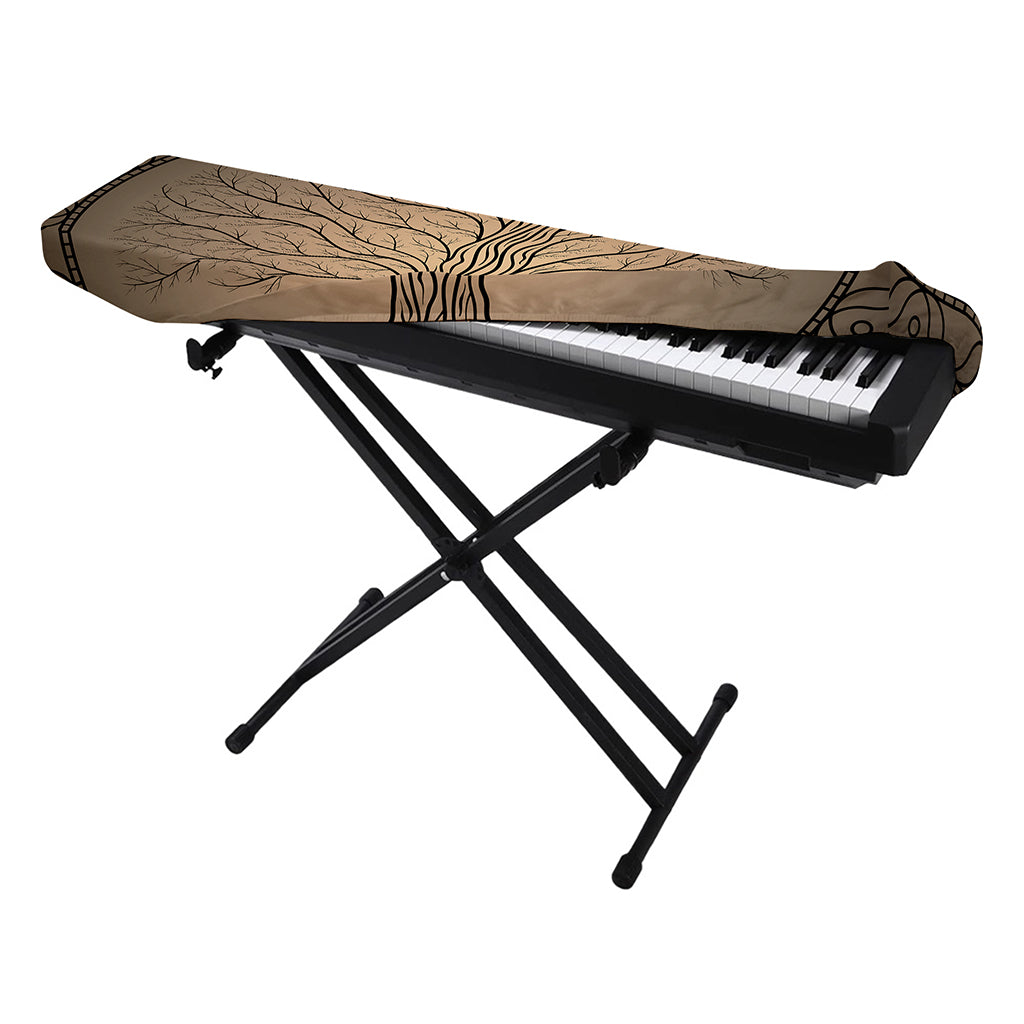 Ancient Yggdrasil Tree Print Piano Keyboard Cover