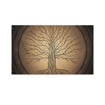 Ancient Yggdrasil Tree Print Polyester Flag
