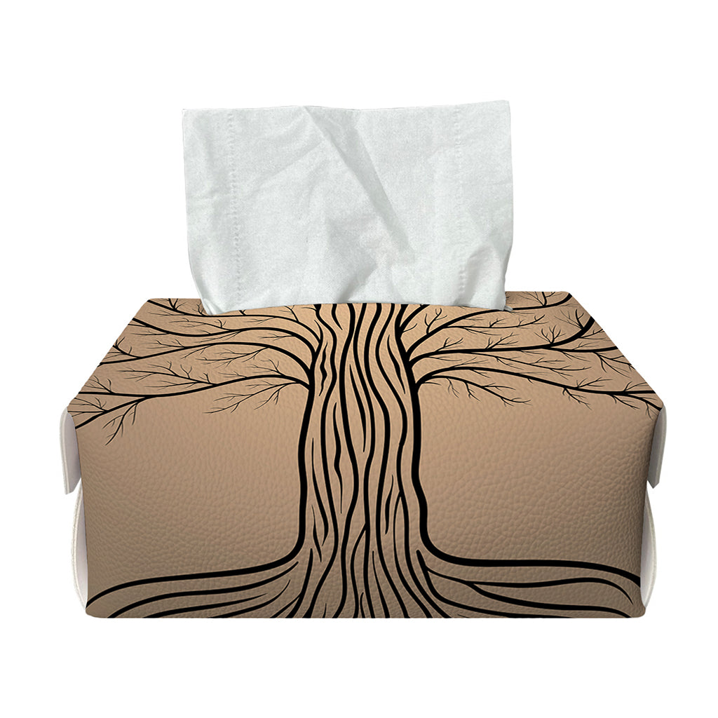 Ancient Yggdrasil Tree Print Rectangle Tissue Box Cover