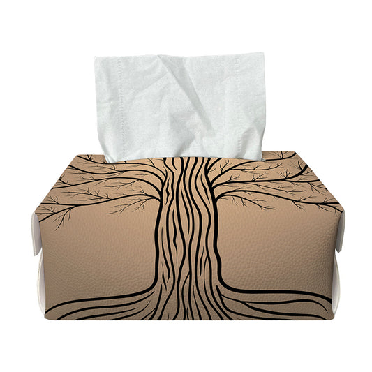 Ancient Yggdrasil Tree Print Rectangle Tissue Box Cover