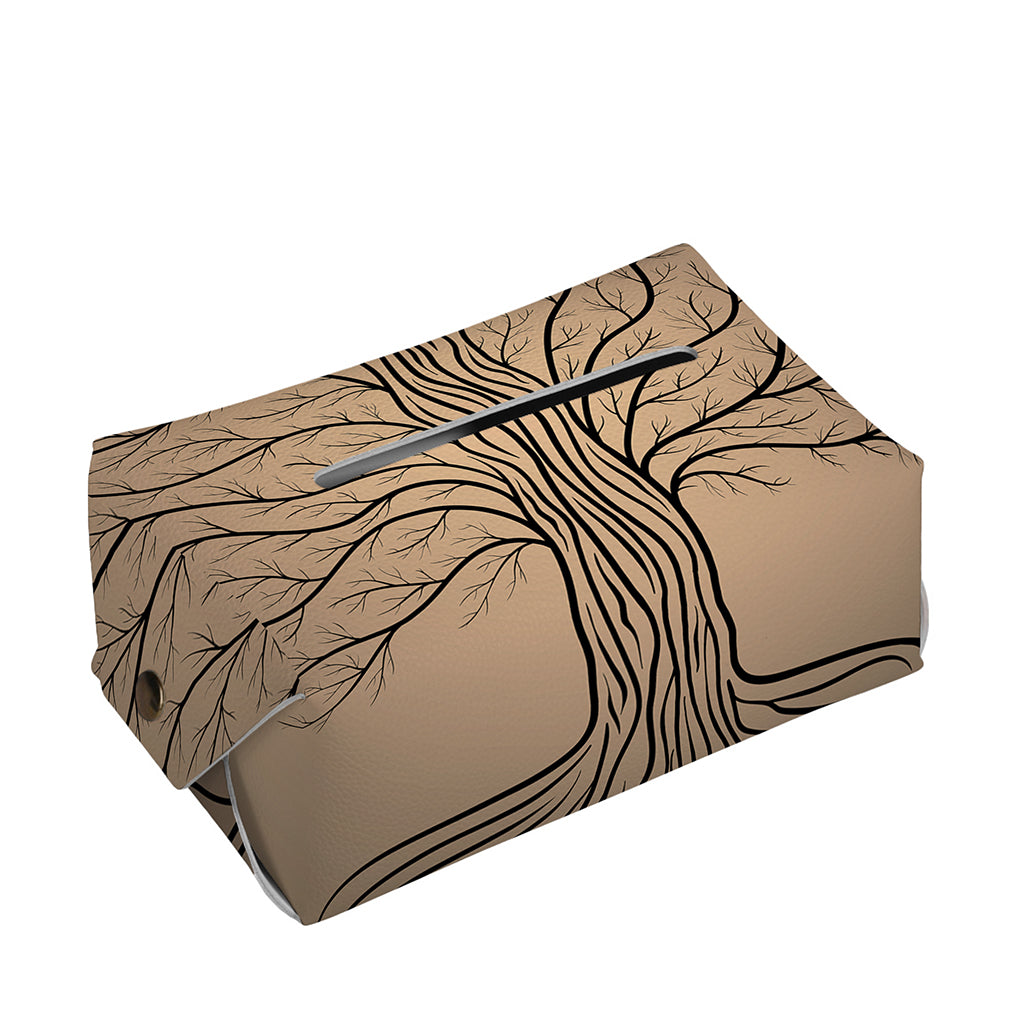 Ancient Yggdrasil Tree Print Rectangle Tissue Box Cover
