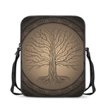 Ancient Yggdrasil Tree Print Rectangular Crossbody Bag
