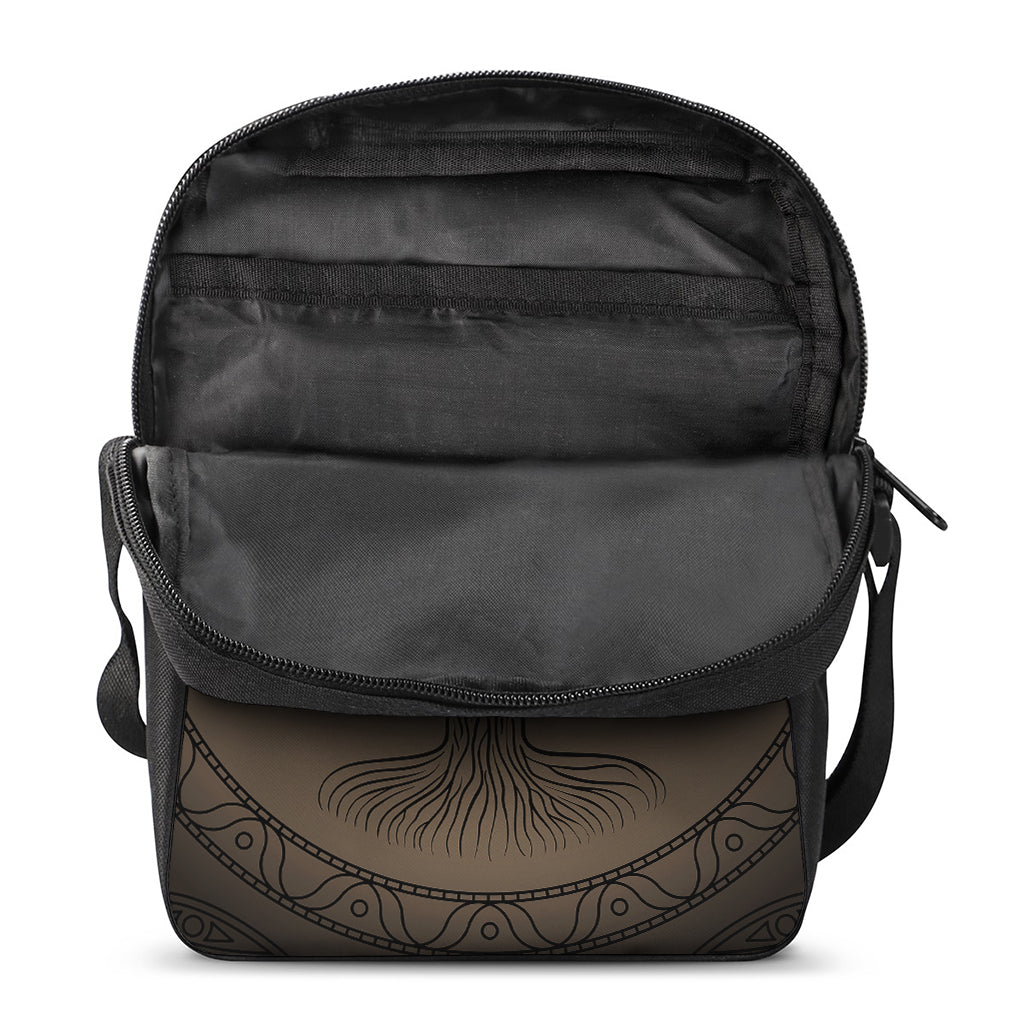 Ancient Yggdrasil Tree Print Rectangular Crossbody Bag